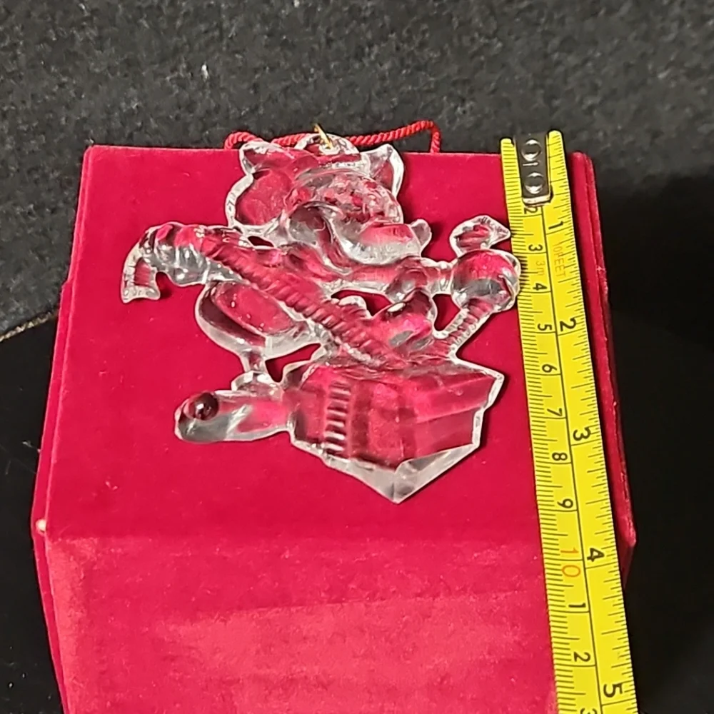 Disney Merry 24% Full lead Crystal Holiday Ornament Xmas Mickey Mouse Exclusive‎